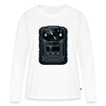 Robuste Action Cam-Illustration - Frauen Premium Bio Langarmshirt - Weiß - Vorne - Julia (174cm)