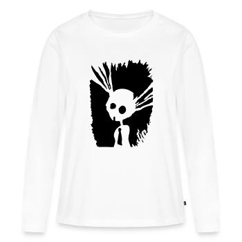 shadow bunny - Frauen Premium Bio Langarmshirt - Weiß - Vorne - Julia (174cm)