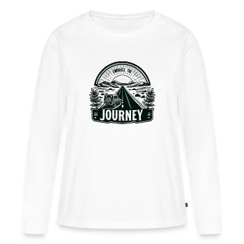 Embrace the Journey - Women's Premium Organic Long Sleeve Shirt - white - Front - Julia (174cm)