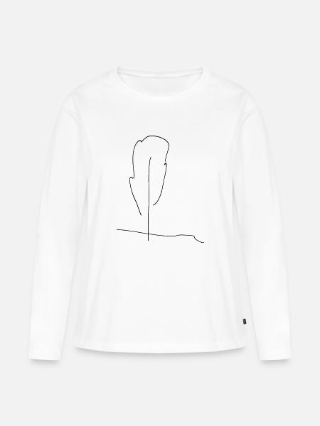 tree - Frauen Premium Bio Langarmshirt - Weiß