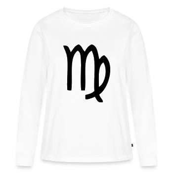 sternzeichen leer - Frauen Premium Bio Langarmshirt - Weiß - Vorne - Julia (174cm)
