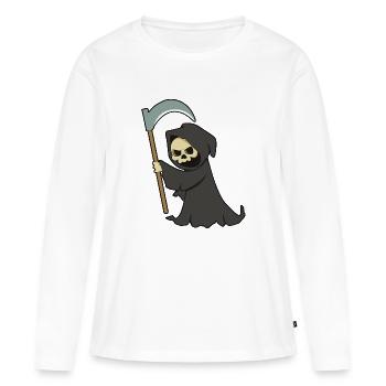 Grim Reaper - Halloween - Women's Premium Organic Long Sleeve Shirt - white - Front - Julia (174cm)