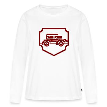 Auto - Oldtimer - Nostalgisch Fahrzeuge - Frauen Premium Bio Langarmshirt - Weiß - Vorne - Julia (174cm)