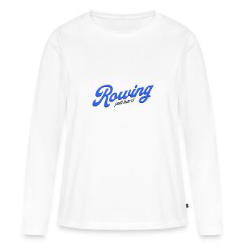Aviron Pull Hard Rameur Rameur - T-shirt manches longues Premium bio Femme - blanc - Devant - Julia (174cm)