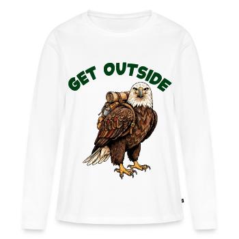 Adler Wanderlust - Women's Premium Organic Long Sleeve Shirt - white - Front - Julia (174cm)