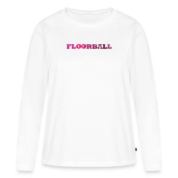 Floorball Floor Hockey Unihockey - Women's Premium Organic Long Sleeve Shirt - white - Front - Julia (174cm)