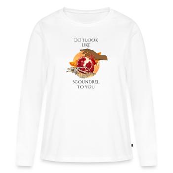 Hadès et Perséphone - T-shirt manches longues Premium bio Femme - blanc - Devant - Julia (174cm)