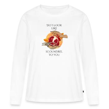 Hadès et Perséphone - T-shirt manches longues Premium bio Femme - blanc - Devant - Julia (174cm)