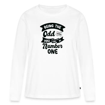 Math Odd Number Mathematics Smart Inspirational - Women's Premium Organic Long Sleeve Shirt - white - Front - Julia (174cm)