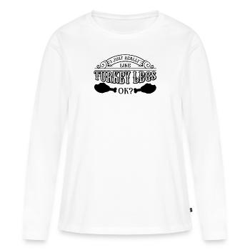 Renaissance Festival Ren Fair Fair Fun - T-shirt manches longues Premium bio Femme - blanc - Devant - Julia (174cm)