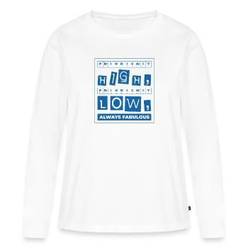 Diabetic Pancreas Diabetes Awareness - Women's Premium Organic Long Sleeve Shirt - white - Front - Julia (174cm)