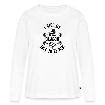 Festival Renaissance Foire de Ren - T-shirt manches longues Premium bio Femme - blanc - Devant - Julia (174cm)