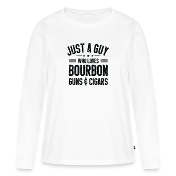 Fumeurs de cigares Fumeurs de cigares - T-shirt manches longues Premium bio Femme - blanc - Devant - Julia (174cm)