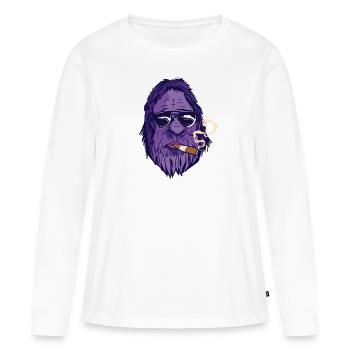 Fumeurs de cigares Fumeurs de cigares - T-shirt manches longues Premium bio Femme - blanc - Devant - Julia (174cm)