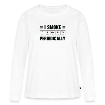 Fumeurs de cigares Fumeurs de cigares - T-shirt manches longues Premium bio Femme - blanc - Devant - Julia (174cm)