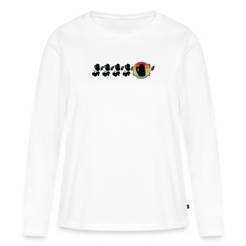 Home Brewing Craft Beer Hops Beer Enthusiast - Women's Premium Organic Long Sleeve Shirt - white - Front - Julia (174cm)