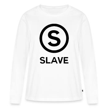 Slave-Grafik - Frauen Premium Bio Langarmshirt - Weiß - Vorne - Julia (174cm)
