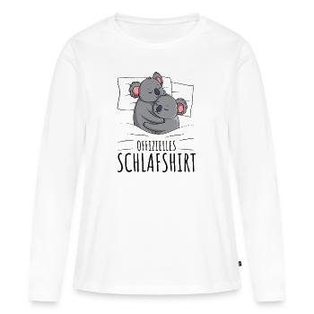 Koala - Frauen Premium Bio Langarmshirt - Weiß - Vorne - Julia (174cm)