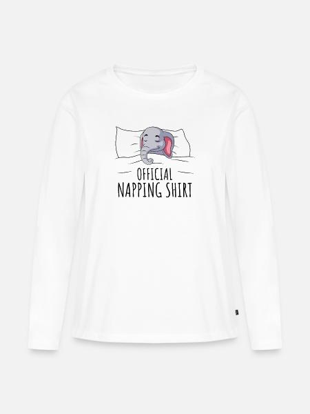Elefant - Frauen Premium Bio Langarmshirt - Weiß