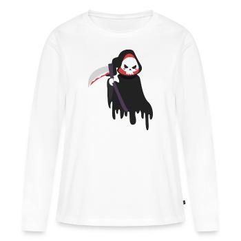 Grim Reaper - Halloween - Women's Premium Organic Long Sleeve Shirt - white - Front - Julia (174cm)