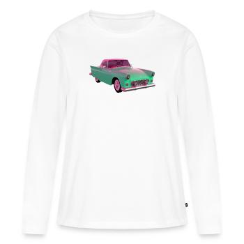 Old car / Classic car - Women's Premium Organic Long Sleeve Shirt - white - Front - Julia (174cm)