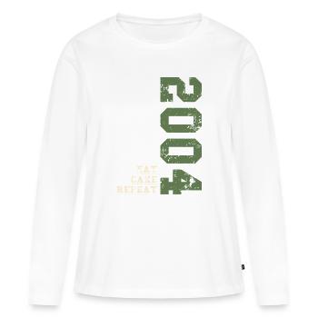 2004 anniversaire 2004 né en 2004 anniversaire - T-shirt manches longues Premium bio Femme - blanc - Devant - Julia (174cm)