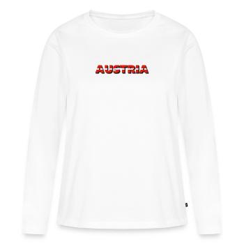 AUTRICHE. SAMER BRASIL (AUTRICHE) - T-shirt manches longues Premium bio Femme - blanc - Devant - Julia (174cm)