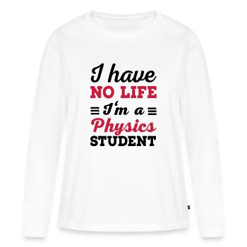 Physique - T-shirt manches longues Premium bio Femme - blanc - Devant - Julia (174cm)
