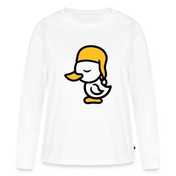muetze muede bett schlafen schlafmuetze abend erho - Frauen Premium Bio Langarmshirt - Weiß - Vorne - Julia (174cm)