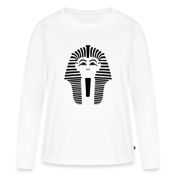 Pharaoh - Women's Premium Organic Long Sleeve Shirt - white - Front - Julia (174cm)