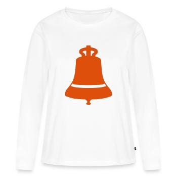 cloche - T-shirt manches longues Premium bio Femme - blanc - Devant - Julia (174cm)