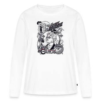 magique Harry Houdini - T-shirt manches longues Premium bio Femme - blanc - Devant - Julia (174cm)