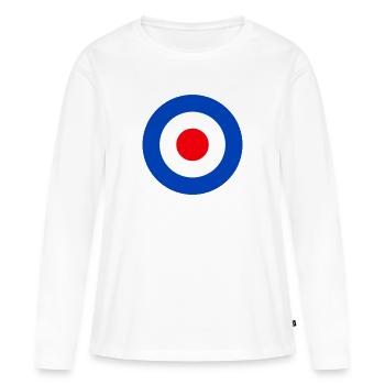 Mod-Emblem - Frauen Premium Bio Langarmshirt - Weiß - Vorne - Julia (174cm)