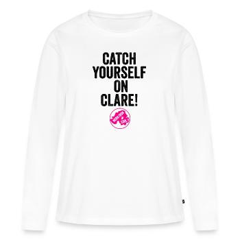 derry girls - Women's Premium Organic Long Sleeve Shirt - white - Front - Julia (174cm)