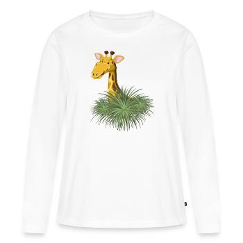 Safari Zoo Animal Safari Zoo - T-shirt manches longues Premium bio Femme - blanc - Devant - Julia (174cm)