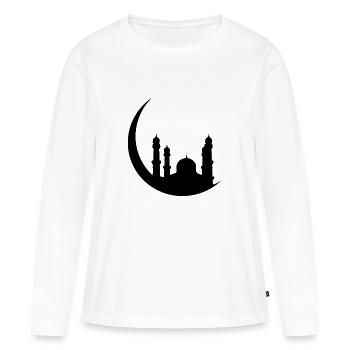 ISLAM ALLAH KORAN MOSLEM GIFT T-SHIRT - Women's Premium Organic Long Sleeve Shirt - white - Front - Julia (174cm)