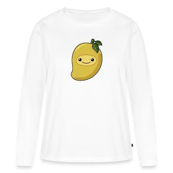 Comic Mango - Women's Premium Organic Long Sleeve Shirt - white - Front - Julia (174cm)
