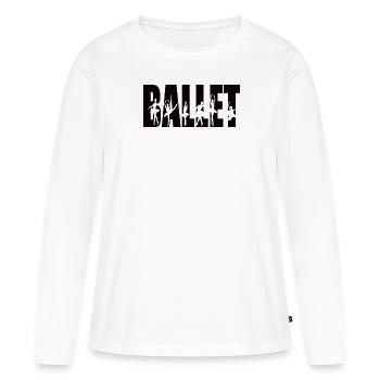 Cadeau de danseuse de ballet ballerine danseuse de ballet - T-shirt manches longues Premium bio Femme - blanc - Devant - Julia (174cm)
