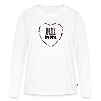 IUI Mama Intrauterine Insemination IUI Mutter - Frauen Premium Bio Langarmshirt - Weiß - Vorne - Julia (174cm)