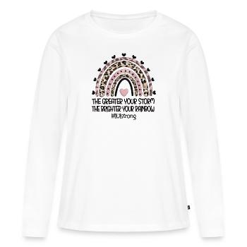 IUI Mama Intrauterine Insemination Mutter Geschenk - Frauen Premium Bio Langarmshirt - Weiß - Vorne - Julia (174cm)