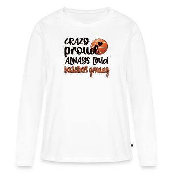 Grammy Grandma Par Basketteur Basketball Grammy - T-shirt manches longues Premium bio Femme - blanc - Devant - Julia (174cm)
