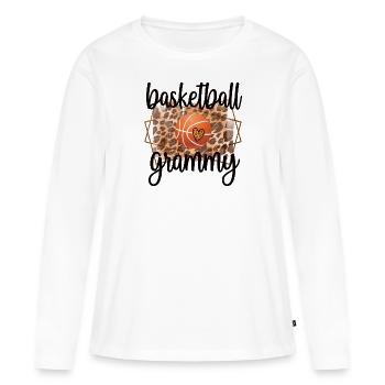 Grammy Grandma Par Basketteur Basketball Grammy - T-shirt manches longues Premium bio Femme - blanc - Devant - Julia (174cm)