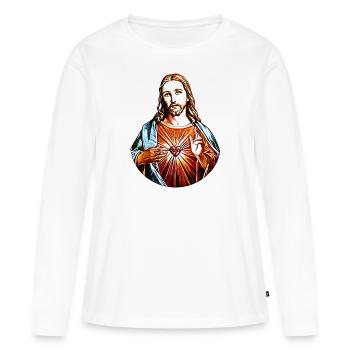 Ton Jésus-Christ * Jésus Christ Superstar - T-shirt manches longues Premium bio Femme - blanc - Devant - Julia (174cm)