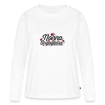 Nonna orgogliosa - Women's Premium Organic Long Sleeve Shirt - white - Front - Julia (174cm)