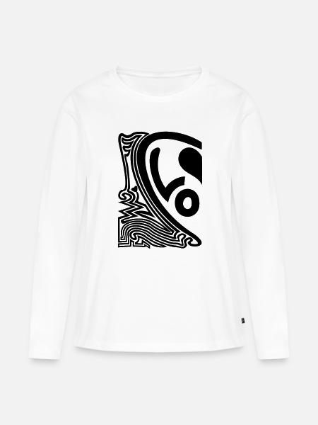 halbes herz love patystyle part1 - Frauen Premium Bio Langarmshirt - Weiß