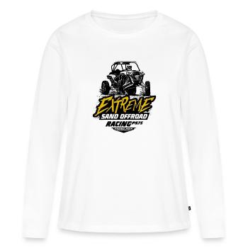 Autocross - Buggy - 4x4 - Tout-terrain - T-shirt manches longues Premium bio Femme - blanc - Devant - Julia (174cm)