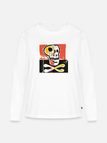 Erinnerung - Frauen Premium Bio Langarmshirt - Weiß