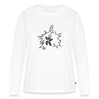 Super-héros super-héros - T-shirt manches longues Premium bio Femme - blanc - Devant - Julia (174cm)