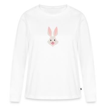 Skihaserl - Frauen Premium Bio Langarmshirt - Weiß - Vorne - Julia (174cm)