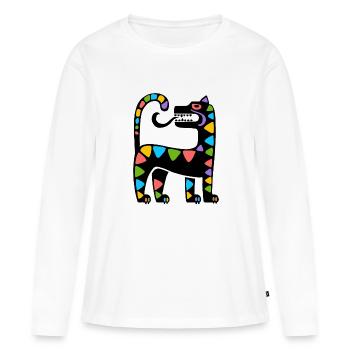 Culture inca, Amérique latine - T-shirt manches longues Premium bio Femme - blanc - Devant - Julia (174cm)